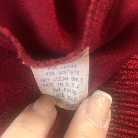 🩷5/$10 𝅺PLUS size pants 24W maroon color - Picture 4 of 4